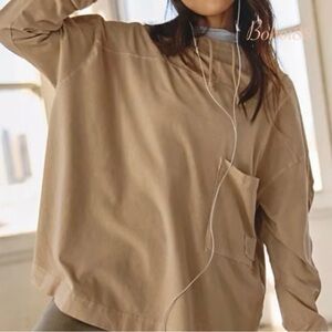 NWT Free People Hot Shot Hooded Layer Top. Size XS